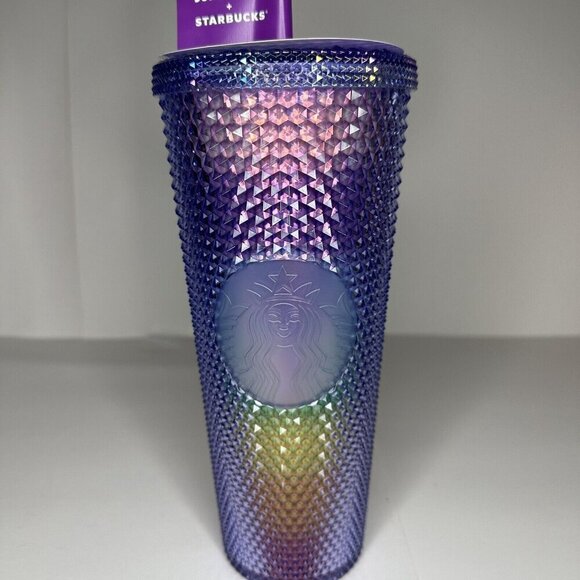 Starbucks Summer 2024 Sofie Birkin‎ Rainbow Pride Bling Studded Venti Tumbler - Picture 4 of 5